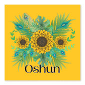 Oshun Goddess Sunblumen Tapete (Vorderseite)