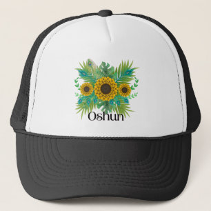 Oshun Goddess Sunblumen Truckerkappe