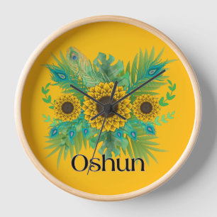 Oshun Goddess Sunblumen Uhr