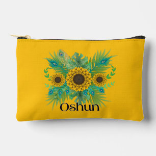 Oshun Goddess Sunblumen Zubehörtasche