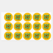 Oshun Goddess Sunflowers Labels Etiketten (Blatt)