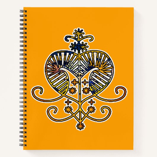 Oshun Goddess Veve Sigil Notizblock (Vorderseite)