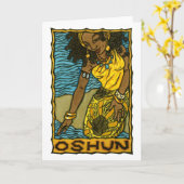 Oshun Greeting Card Karte (Gelbe Blume)