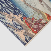 Osi Fluss zwischen Suruga und den Tōtōmi Provinzen Seidenpapier (Ausschnitt)