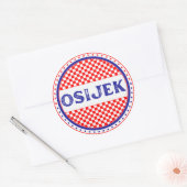Osijek City Pride Emblem – Croatian Identity Runder Aufkleber (Umschlag)