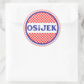 Osijek City Pride Emblem – Croatian Identity Runder Aufkleber (Tasche)