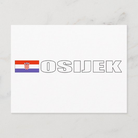 Osijek, Kroatien Postkarte (Vorderseite)