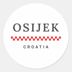 Osijek Stadt Kroatien Runder Aufkleber