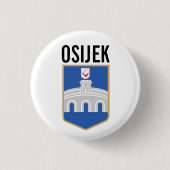 Osijek Wappen, Kroatien Button (Vorderseite)