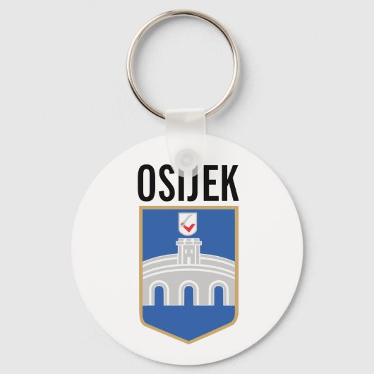 Osijek Wappen, Kroatien Schlüsselanhänger (Vorderseite)