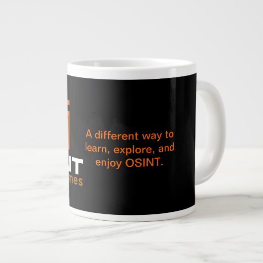 OSINT Games Jumbo 20oz Tasse (Vorderseite Rechts)