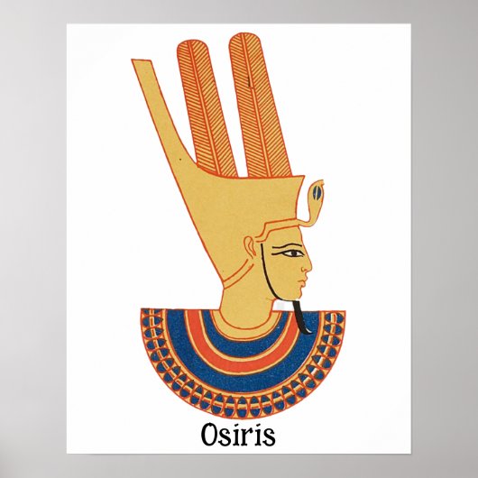Osiris Alter ägyptischer Gott Poster (Vorne)