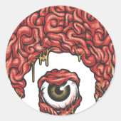 Osiris Brains Icon Runder Aufkleber (Vorderseite)
