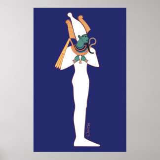Osiris, der Gott der Orion-Sterne Poster