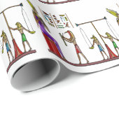 Osiris Egyptian Folk Double Graphic Geschenkpapier (Rolleneckpunkt)