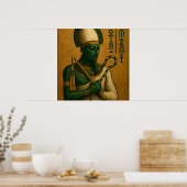 Osiris Egyptian God Poster Print (Küche)