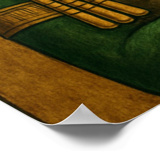 Osiris Egyptian God Poster Print (Ecke)