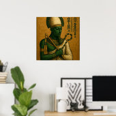 Osiris Egyptian God Poster Print (Heimbüro)