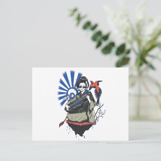 Osiris Geisha Postkarte (Stehend Vorderseite)