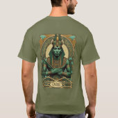 Osiris, Pharao-Gott und göttlicher Meister der Tot T-Shirt (Rückseite)