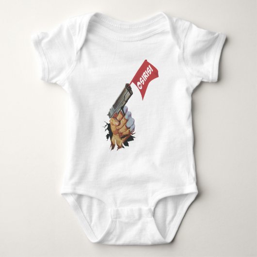 Osiris Pistola Baby Strampler (Vorderseite)
