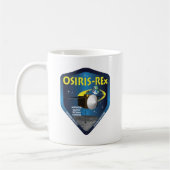 OSIRIS REx Auftrag-Logo Kaffeetasse (Links)