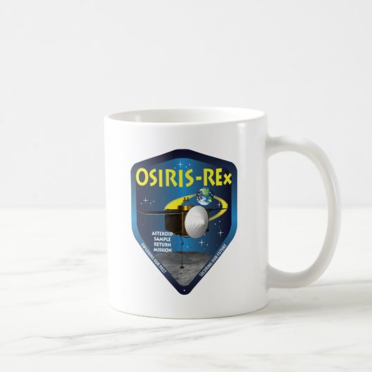 OSIRIS REx Auftrag-Logo Kaffeetasse (Rechts)