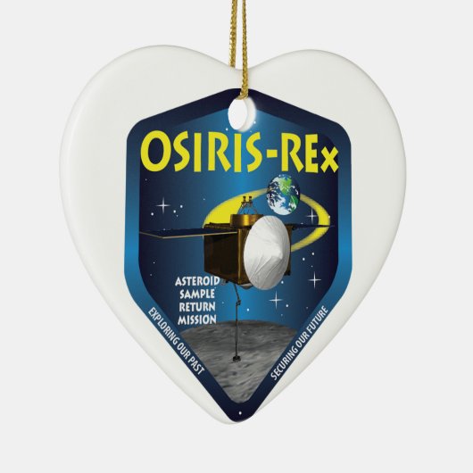 OSIRIS REx-Mission-Logo Keramikornament (Rechts)