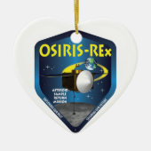 OSIRIS REx-Mission-Logo Keramikornament (Vorne)