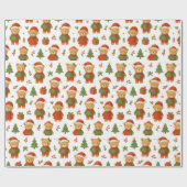 Ositos en Navidad Geschenkpapier (Flach)