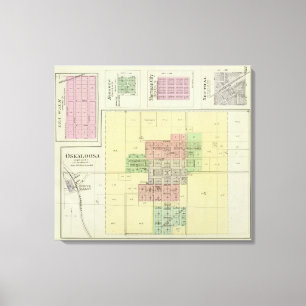 Oskaloosa, Lea-Weg und Goldgrube, Kansas Leinwanddruck