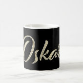 Oskar Name whitegold Tasse Teetasse Kaffeetasse (Mittel)