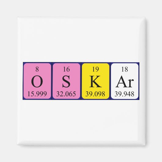 Oskar Periodenmagnet Magnet (Vorne)