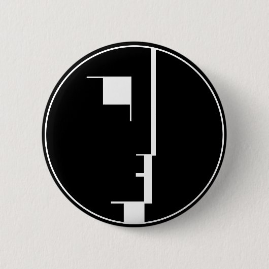 Oskar Schlemmer Bauhaus-Logo Button (Vorderseite)