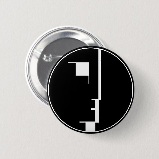 Oskar Schlemmer Bauhaus-Logo Button (Vorne & Hinten)