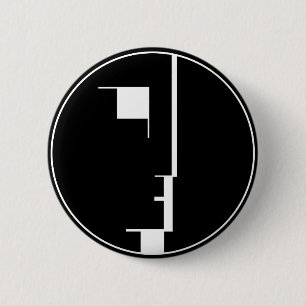 Oskar Schlemmer Bauhaus-Logo Button