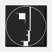 Oskar Schlemmer Bauhaus Logo Magnet (Vorne)