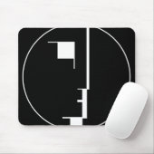 Oskar Schlemmer Bauhaus Logo Mousepad (Mit Mouse)