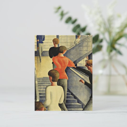 Oskar Schlemmer - Treppe Bauhaus Postkarte (Stehend Vorderseite)