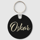 Oskar whitegold Button-Schlüsselger Schlüsselanhänger (Vorderseite)