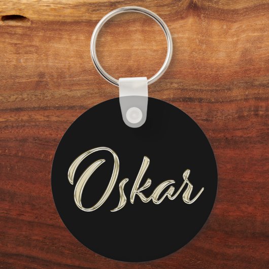 Oskar whitegold Button-Schlüsselger Schlüsselanhänger (Vorderseite)