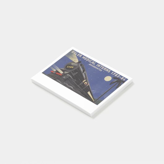 Osler Interniert-Post-Itanmerkungen (großes Bild) Post-it Klebezettel (angewinkelt)