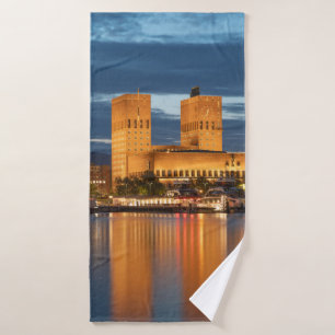 Oslo City Hall Norwegen Badehandtuch