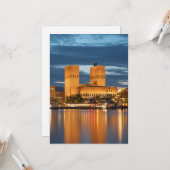 Oslo City Hall Norwegen Karte (Vorderseite/Rückseite Beispiel)