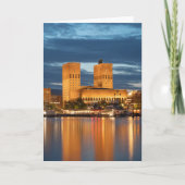 Oslo City Hall Norwegen Karte (Vorderseite)