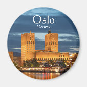 Oslo City Hall Norwegen Magnet (Vorne)