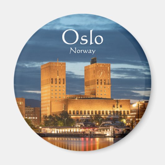 Oslo City Hall Norwegen Magnet (Vorne)
