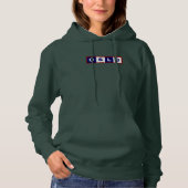 Oslo City, Norwegen Minimal Design Hoodie (Vorderseite)