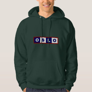 Oslo City, Norwegen Minimal Design Hoodie