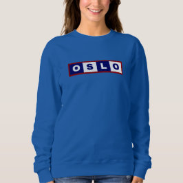 Oslo City, Norwegen Minimal Design Sweatshirt